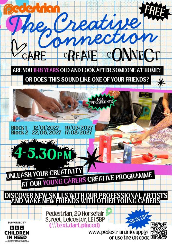 Young Carers Project flyer - The Creative Connection!